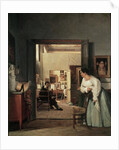 The Studio of Ingres in Rome, 1818 by Jean Alaux