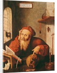 St. Jerome, after a painting by Quentin Massys or Metsys by Gautard de Pezenas