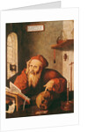 St. Jerome, after a painting by Quentin Massys or Metsys by Gautard de Pezenas