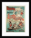 Poster advertising 'Le Bal des Canotiers' at Bougival, c.1875 by French School