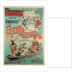 Poster advertising 'Le Bal des Canotiers' at Bougival, c.1875 by French School