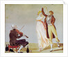 Merveilleuse and Incroyable with a Violinist by Louis Leopold (after) Boilly