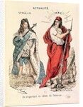 Paris and Versailles Glaring at Each Other, 1871 by French School