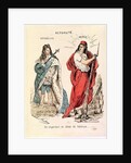 Paris and Versailles Glaring at Each Other, 1871 by French School