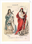 Paris and Versailles Glaring at Each Other, 1871 by French School