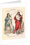 Paris and Versailles Glaring at Each Other, 1871 by French School