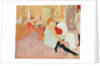 In the Salon at the Rue des Moulins, 1894 by Henri de Toulouse-Lautrec