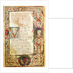 Song in praise of Laure by Italian School