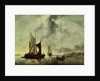 Calm or, Boats near the Coast, after 1651 by Jan van de Capelle or Cappelle