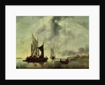 Calm or, Boats near the Coast, after 1651 by Jan van de Capelle or Cappelle