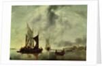 Calm or, Boats near the Coast, after 1651 by Jan van de Capelle or Cappelle
