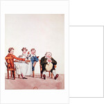 Qui dort dine, caricature of a man sleeping after dinner by Jean Francois Garneray