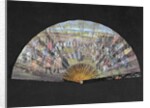 Fan depicting the marriage of Louis of France and Marie-Anne de Baviere at Vitry-le-Francois in 1680 by French School