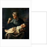 The Baby's Cereal, 1867 by Jean-Francois Millet