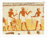 Measuring the land using rope by Egyptian 18th Dynasty
