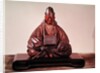 Seated statue of Basho Edo Period by Ran-Koo