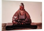 Seated statue of Basho Edo Period by Ran-Koo