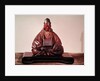 Seated statue of Basho Edo Period by Ran-Koo
