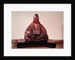 Seated statue of Basho Edo Period by Ran-Koo