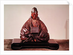 Seated statue of Basho Edo Period by Ran-Koo