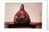 Seated statue of Basho Edo Period by Ran-Koo
