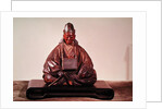 Seated statue of Basho Edo Period by Ran-Koo