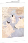 Three Bathers by Indian School