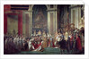 The consecration of the Emperor Napoleon I and Coronation of the Empress Josephine, 1806 by Jacques Louis David