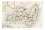 Map of the Island of Elba, engraved by Jean-Baptiste Tardieu 1814 by Baron Louis Albert Bacler d'Albe