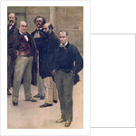 Fragment of the panorama of 'The History of the Century', with portraits of literary figures, 1889 by Henri & Stevens Alfred Gervex