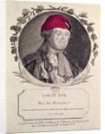 Louis XVI wearing a phrygian bonnet presented to him by the nation, 20th June 1792 by French School