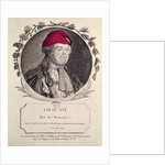 Louis XVI wearing a phrygian bonnet presented to him by the nation, 20th June 1792 by French School