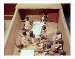 Funerary model of a textile workshop by Egyptian 11th Dynasty