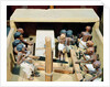 Funerary model of a carpentry workshop by Egyptian 11th Dynasty