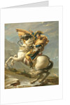 Napoleon Crossing the Alps at the St Bernard Pass, 20th May 1800, c.1800-01 by Jacques Louis David