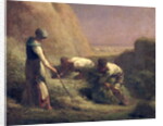 The Hay Trussers, 1850-51 by Jean-Francois Millet
