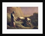 The Hay Trussers, 1850-51 by Jean-Francois Millet