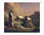 The Hay Trussers, 1850-51 by Jean-Francois Millet