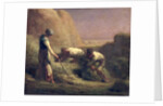The Hay Trussers, 1850-51 by Jean-Francois Millet