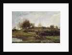 The Lock at Optevoz, 1855 by Charles Francois Daubigny
