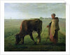 Woman Grazing her Cow, 1858 by Jean-Francois Millet