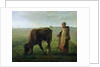 Woman Grazing her Cow, 1858 by Jean-Francois Millet
