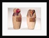 Copies of two New Kingdom canopic jars by Egyptian School
