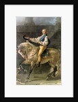 Equestrian Portrait of Stanislas Kostka Potocki 1781 by Jacques Louis David