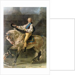 Equestrian Portrait of Stanislas Kostka Potocki 1781 by Jacques Louis David