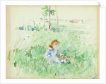 Young Girl Seated on the Lawn, 1882 by Berthe Morisot