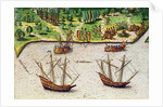 The Cape of Florida and the Dolphin River from 'Brevis Narratio' by Jacques (1533-88) (after) Le Moyne