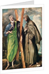 SS. Andrew and Francis of Assisi, after 1576 by El Greco