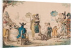 Promenade on the Champs-Elysees, 1811 by French School