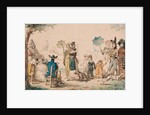 Promenade on the Champs-Elysees, 1811 by French School